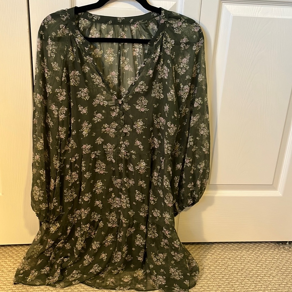 Sheer floral Abercrombie dress